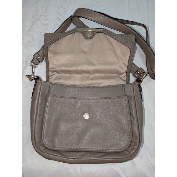 Vintage Coach Taylor Purse with Flap Brown Leather Satchel F31844 - Picture 2 of 9